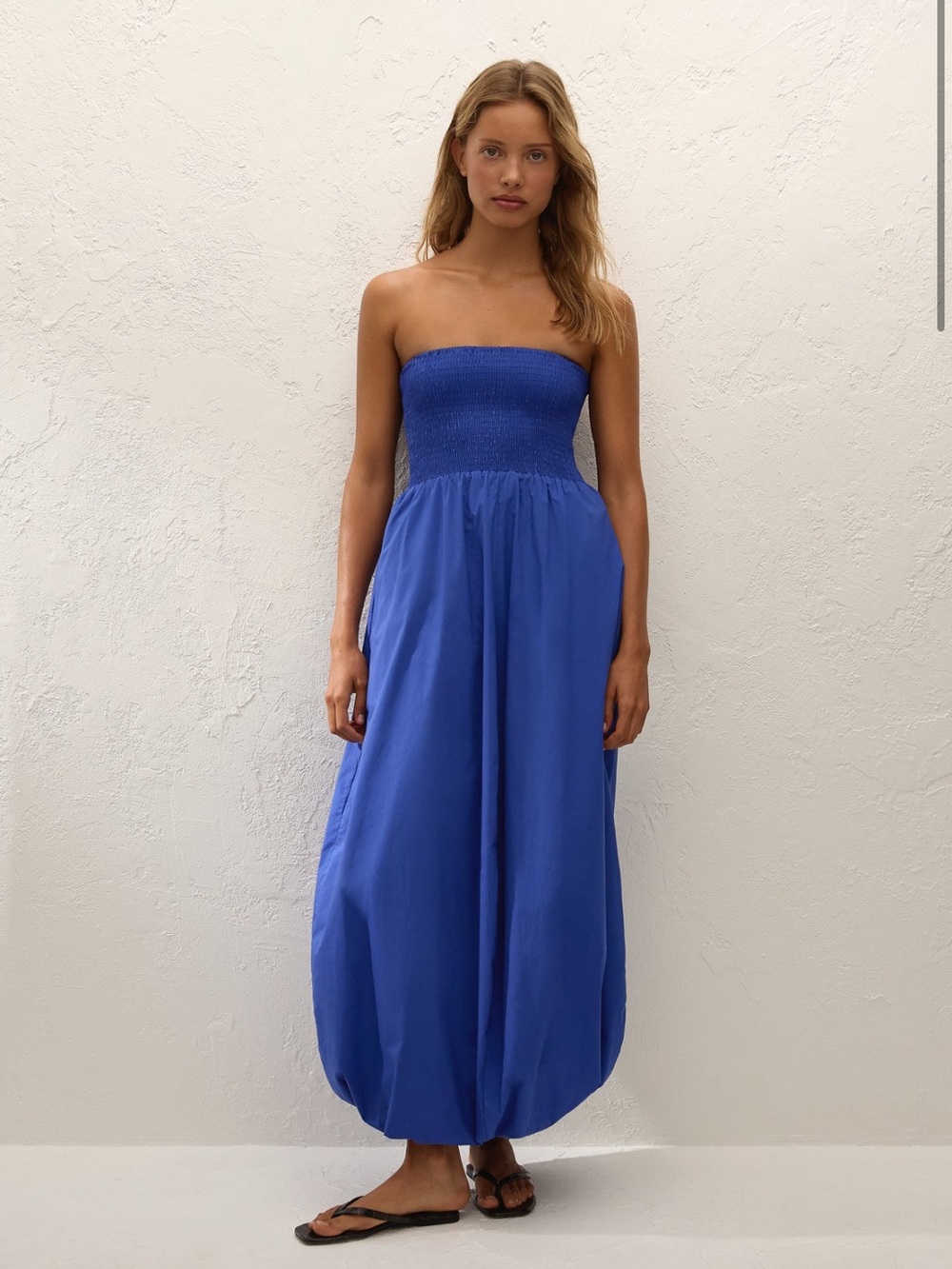 NWT Faithfull Lunaire Midi Dress Cobalt